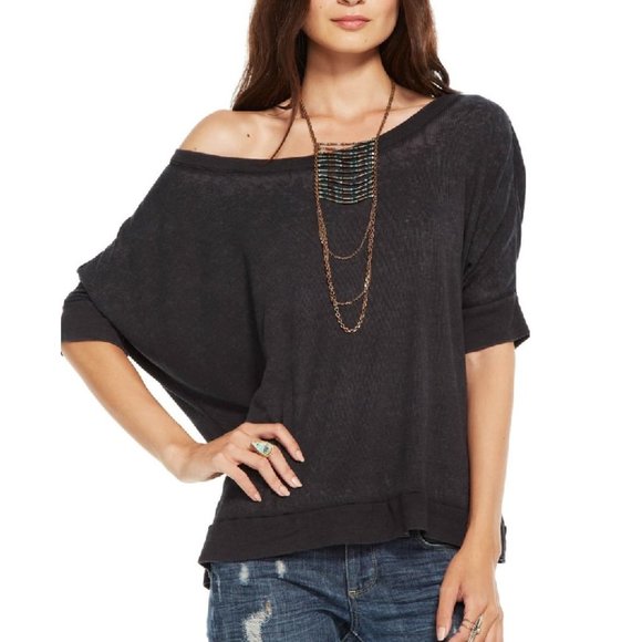 oversized one shoulder top